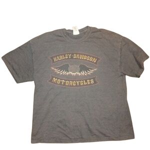 Harley Davidson Bahamas Nassau Gray Graphic T-Shirt Biker Mens 2XL Made In USA